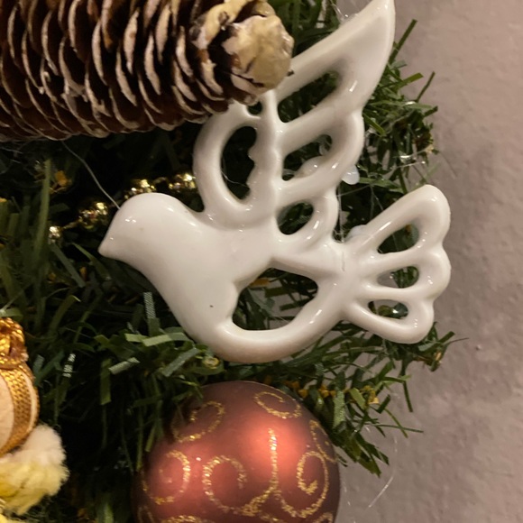 Vintage angel ornament wreath - Picture 7 of 14